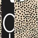 Jusy Compatible with MagSafe Polka Dot Leopard Print Phone Case for iPhone 11, Trendy Luxury Magnetic Soft TPU and Hard PC Protective Phone Cover for Women Girls - Polka Dot