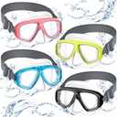 Flutesan Kids Youth Swim Goggles with Nose Cover Elastic Strap Diving Swim Mask Swimming Waterproof Snorkel Goggle