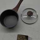 SENSARTE Nonstick Saucepan with Lid, 1.5 Quarts Small Pot with Swiss Granite Coating, Stay-cool Handle, Multipurpose Handy Sauce Pot Small Kitchen Cooking Pot, Induction Comptable, PFOA Free