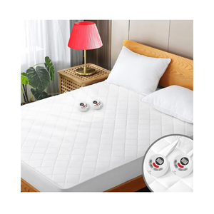 Heated Mattress Pad Queen Size Quilted Zone Heating Electric Bed Warmer Luxury Comfort Heat Mattress Pad Cover Dual Controller, 10 Heat Settings | 1-12 Hours Auto Shut Off