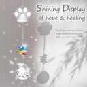 Pet Memorial Suncatcher, Dog Memorial Gifts, Crystal Ball Suncatcher for Pet Loss, Dog and Cat Bereavement Gift Idea, Sympathy Present