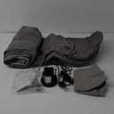 KMZ SUV Air Mattress Thickened and Double-Sided Flocking Travel Camping Bed with 2 Pillows & Electric Pump Dedicated Mobile Cushion Inflatable Bed for SUV Trunk and Rear Seat (Dark Gray)