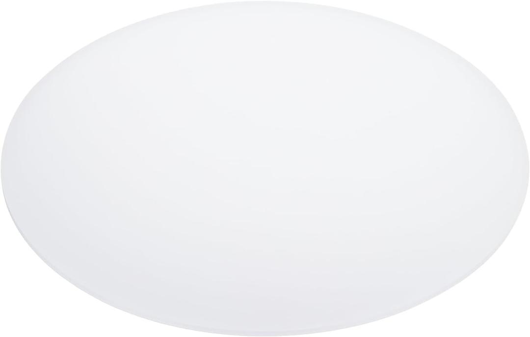 PATIKIL 10" Diameter Lampshade Diffuser, 2mm Thick Round Diffuser Sheet for Drum Lampshades, Pendants Light, DIY Light Shield, Frosted White