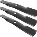 M145476 Mower Blades Fit for John Dee re 48" Deck, M127500 High Lift Blades for John Dee re 48in Mower Z425 X300 X320 X350, Replace for M127673 M146715 AM141907 AM148663, 3 Pack