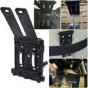 HYS Tactical MOLLE Holder for Belt, Vest, or Pack, Walkie Talkie Holder with Belt Clip Mount Base, Heavy-Duty Secure Hold with Quick-Release Buckle for Baofeng UV-5R Motorola & Kenwood HT Radio