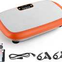 Vibration Plate Exercise Machine for Weight Loss Fitness Equipment, Vibration Plate Platform for Home Fitness, Lymphatic Drainage Shaking Full Body Shaker 99 Adjustable Speeds, Orange