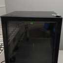 68 Cans Beverage Refrigerator Cooler, 1.7 cu.ft Mini Fridge Glass Door Drink Cooler for Beer, Soda,Wine, Digital Temperature Control for Home Office Bar (Black)