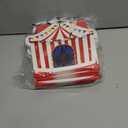 Kolldenn 24 Pcs Circus Party Favor Bags Carnival Gift Treat Bags Circus Theme Goodie Candy Totes with Handles for Carnival Themed Birthday Party Supplies