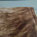 AROGAN Western Decor Faux Fur Cowhide Rug, 4.6 x 5.2 Feet Premium Animal Skin Cow Hide Rug, Sturdy Cow Print Rugs for Wall Decor, Western Floor Carpet for Bedroom Living Room, Brownish