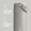 Stanley IceFlow Flip Straw 2.0 Water Bottle 24 oz | Built-In Straw with Larger Opening | Lightweight and Leak Resistant | Insulated Stainless Steel | BPA-Free | Twilight