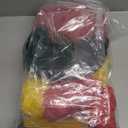 Aimto 12pcs Red Yellow and Black Paper Pom Poms Decorations for Party Ceiling Wall Hanging Tissue Flowers Decorations - 3 Colors of 12 Inch, 10 Inch.