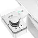 Upgrade Bidet Attachment for Toilet Seat, Adjustable Angle Dual Nozzle, Self-Cleaning, Non-Electric Bidet Attachment for Rear & Feminine Wash, Controllable Fresh Cold Water Pressure (Chrome)