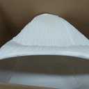 Aspen Creative 33191, Transitional Hardback Empire Shaped Mushroom Pleated Pleated White Spider Shade, 6" Top x 16" Bottom x 12" Slant