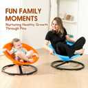 Spinning Chair for Autistic Kids, Sit and Spin Autism Toys for Age 3+, Sensory Swivel Chair Enhancing Motor Skills, Educational Indoor & Outdoor Toys (Bright Blue), Oversized