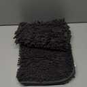 OLANLY Bathroom Rugs 24x16, Extra Soft Absorbent Chenille Bath Rugs, Rubber Backing Quick Dry, Machine Washable Bath Mats for Bathroom Floor, Tub and Shower, Home Decor Accessories, Dark Grey