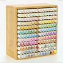 Marker Organizer for 168 Markers,Bamboo Wooden Desk Storage Organizer Rack,Markers Pens Pencils Art Brushes Storage Holder for Home Classroom Office Decor.