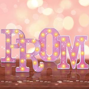 Kathfly 4 Pcs LED Prom Letter Lights 3D Extra Large Prom 2025 Light up Sign Marquee Letters Decorations for 2025 Graduation Party Supplies(Pink Glitter) Kathfly 4 Pcs LED Prom Letter Lights 3D Extra Large Prom 2025 Light up Sign Marquee Letters Decorations for 2025 Graduation Party Supplies(Pink Glitter)