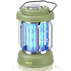LiBa Portable Outdoor Bug Zapper, Electric Mosquito Killer Lamp for Camping, Patio, Garden, Kitchen - Rechargeable, Waterproof, Lighting and Mosquito Killer 2 in 1