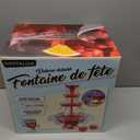 Nostalgia LPF230 3-Tier Lighted Party Fountain, Holds 1.5 Gallons, LED Lighted Base, Includes 8 Reusable Cups