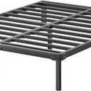 ZIYOO 14 Inch Full Size Metal Platform Bed Frame with Heavy-Duty Steel Slat Support, No Box Spring Needed, Under Bed Storage Space, Easy Assembly, Noise-Free, Sturdy & Durable, Black