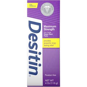 DESITIN Maximum Strength Diaper Rash Paste, 3 Pack (4 Ounce)