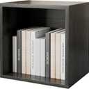 FUSUNBAO Magic DIY Cube Storage Organizer Stackable Cubes for Home Books Clothes Toy-Modular Cubby Storage System-Office Cubical-Bookcase Closet(French Oak,General Cube)