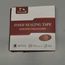 Yotache Weather Stripping Door Seal Strip White 3/8" x1/8", 50Ft Total, Foam Insulation Tape Gasket for Door Frame and Windows, 3 Rolls x 16.5Ft