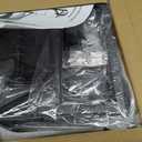 Spacrea Desk Organizer and Accessories, Computer Monitor Stand Riser with Drawer and 2 Pen Holders, Office Desk Accessories & Workspace Organizers for Office Supplies (Black)