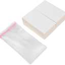 OSALADI Keychain Display Card Set 200pcs Cards for Earring Necklace Jewelry DIY Branding Secure Self-Sealing Bag