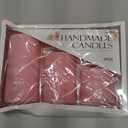 Pink Unscented Pillar Candles 3-Pack  Dripless & Smokeless, Long-Burning Thick Candles (2",3",4" Heights) for Weddings, Home Decor & Serene Ambiance