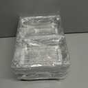 2 x Goiio 25 Pcs Clear Hoagie Container, 7.3 x 4.9 x 3.8 inch Plastic Hinged Food Container, Disposable Clamshell Take Out Food Containers for Salads, Hamburger, Fruit, Cake, Cookie, Sandwiches