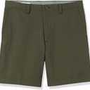 Amazon Essentials Mens Classic-Fit 7" Chino Shorts (29, Dark Olive)