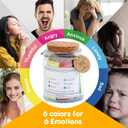 Bible Verse Jar, Christian Gifts for Women Men, Bible Verses for Emotions and Feelings, Daily Scripture Prayer Hope Jar, Religious & Christian Home Decor, 90 Color Coded Scripture Cards(1PCS)