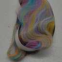 Rainbow Wigs for Women Short Curly Wavy Multi Color Wig for Girls Short Bob Wig With Bangs Heat Resistant Synthetic Wigs for Cosplay Costume Party (Colorful Wig)