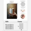 Bathroom Humor Wall Ar Funny Toilet Paper Poster Canvas Printing Minimalist Bathroom Art Rustic Toilets Wall Ideas Decor 8x12inch Framed