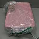 FACULX 3 Pack Deviled Egg Containers with Lid and 8 Pcs Deviled Egg Injector Piping Tool, Egg Organizer for Refrigerator, Fridge Stackable Countertop Portable Egg Platter (pink,blue,green)