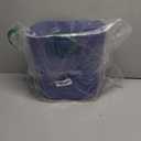 UUJOLY Plastic Small Trash Can Wastebasket, Garbage Container Basket for Bathrooms, Laundry Room, Kitchens, Offices, Kids Rooms, Dorms, 3.5 Gallon, Blue