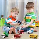 Toy Cars for Toddlers Pull Back Cars Toys with Light and Sounds,  emergency vehicles set