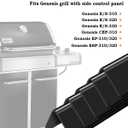Flavorizer Bars 24.5 Inch for Weber Genesis Grill Parts Genesis 300 310 320 330 Series, Genesis E310 Grill Parts with Side Control, 5 Pcs Gas Grill Accessories for Weber 7539 7540