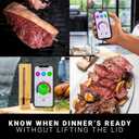 MEATER Plus: Smart Bluetooth Wireless Meat Thermometer Digital | BBQ, Grill, Oven, Smoker, Air Fryer, Kitchen | Perfect for Steak, Chicken, Turkey, and More | Delicious Recipes in App (Honey)