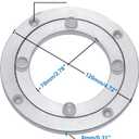 Aluminum Heavy Duty Lazy Susan Rotating Turntable Bearing Swivel Plate Hardware for Dining-Table (4 inch)