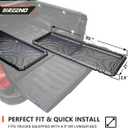Slide-Out Truck Bed Organizer Tray, Heavy Duty Cargo Storage System with Easy Tailgate Access, Fits Mid-Size Bed Organizer 5'Beds, Durable HDPE Material, No Drilling