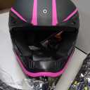 Youth Kids Motocross Helmet, Adult ATV Dirt Bike Helmet, Off-Road BMX 4-Wheeler Full Face Motorcycle Helmet W/Goggles Gloves & Mask, DOT Approved, Pink, M