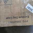 63 Inch Dog Crate Furniture with Double Doors, Modern Farmhouse Indoor Kennel for Small to Medium Dogs, Dual-Drawer Storage Table, Media Console TV Stand and Sideboard, Versatile Pet Cabinet