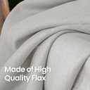 BGment Curtains 45 Inch Length 2 Panels Set for Bedroom, Grommet Thick Linen Look Burlap Textured Light Filtering Privacy Window Drapes for Farmhouse Living Room, 42 x 45 Inch, Light Grey