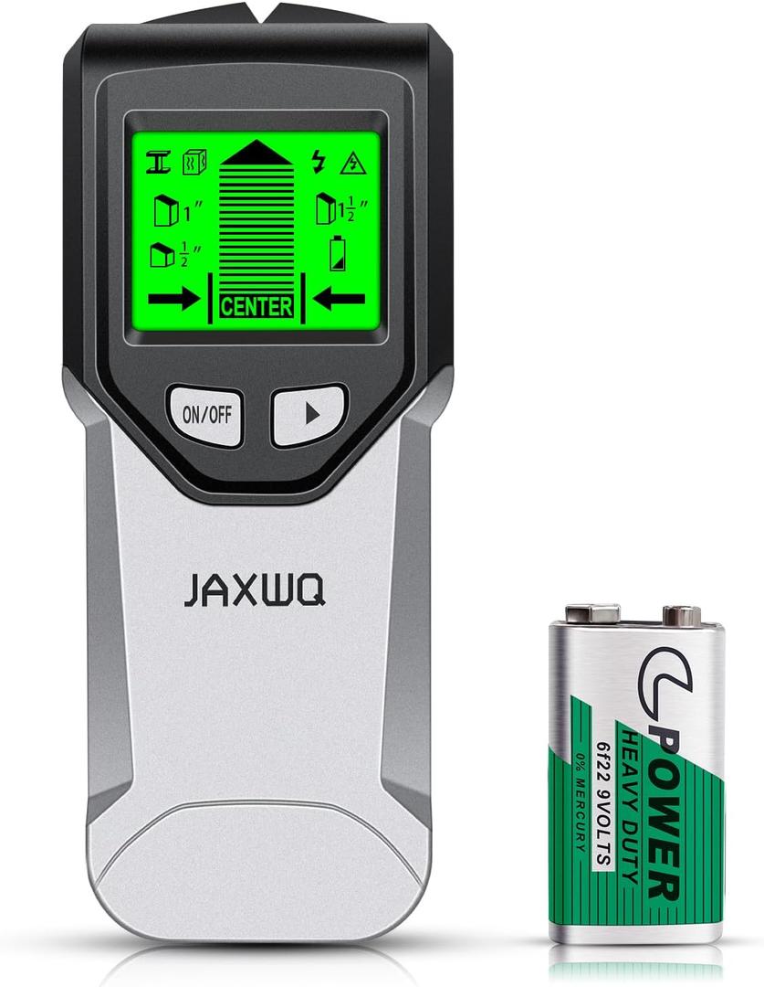 Stud Finder Wall Scanner - 5 in 1 Stud Finder Tool w/Intelligent Microprocessor Chip and HD LCD Display, Stud Detector Beam Finders for the Center and Edge of Wood AC Wire Metal Studs Joist Pipe