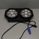 Stage Lights Spotlight, 2x100W Warm/Cool White COB Par Light & 48x0.2W RGB LED Blinder Lights, DMX/Master-Slave/Auto/Sound Activated Retro Uplights for Events Party Wedding Concert Dance - 1Pack (1PC)