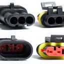 Car Terminals Plug Male Female 16-20AWG Waterproof Automotive Connectors Disconnect Wiring 1/2/3/4/5/6Pin Electrical Wirem Kit Water Proof Series Way Marine Truck Boat Motorcycle