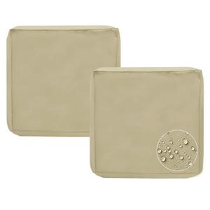 Sqodok Patio Furniture Cushion Covers Outdoor Cushion Covers Set of 2 Replacement Cushions for Outdoor Furniture Large Waterproof 28"x24x4,5"- 2 PACK)