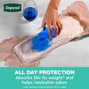 Depend Fresh Protection Adult Diapers, Incontinence Underwear for Women, Disposable, Maximum, Large, Blush, 17 Count